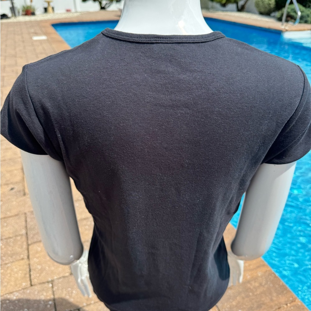 LAS VEGAS Black Fitted Short Sleeve Tee Red Text - Picture 4 of 6